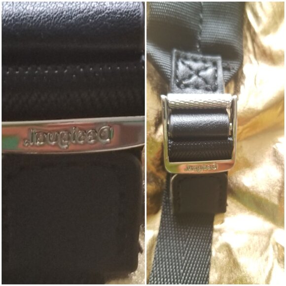 Desigual Gold Floral Backpack - Picture 9 of 16